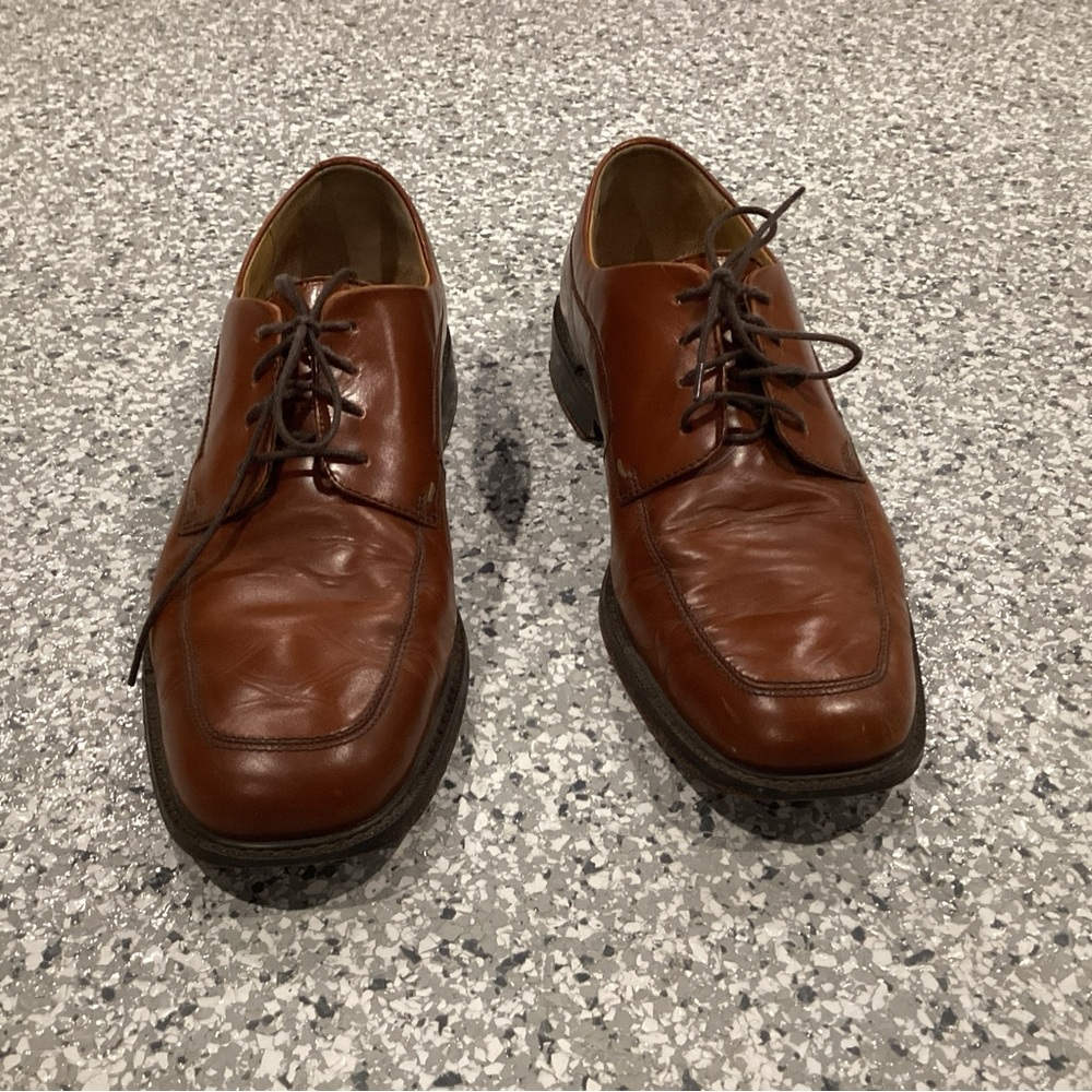 BRASS BOOT Brown Oxfords Casual Dress Shoes Men’s 11M - Picture 4 of 8